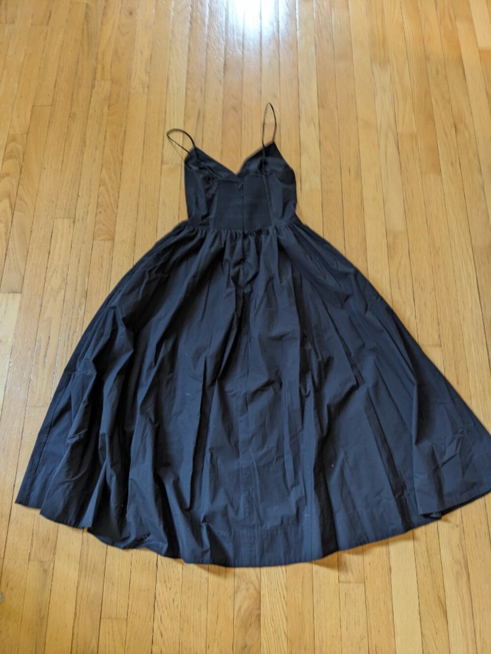 Aritzia Wilfred Technique Cotton Poplin Dress Black Size 4 Babaton Lined EUC - Picture 4 of 5